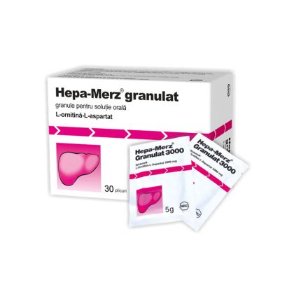 Hepa-Merz granulat pentru terapia ficatului.