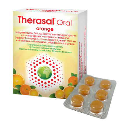 TherasaI Oral ORANGE x 18 pastile de supt