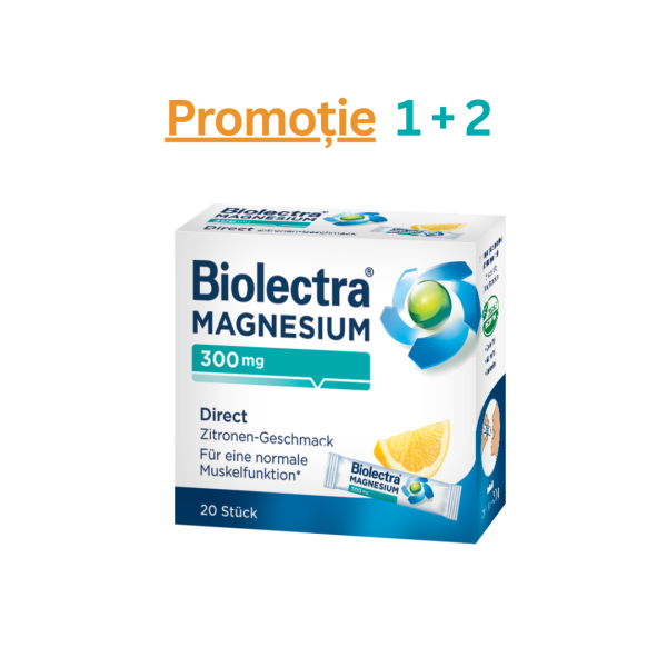 Biolectra Magnesium Lemon 300 mg, 20 plicuri