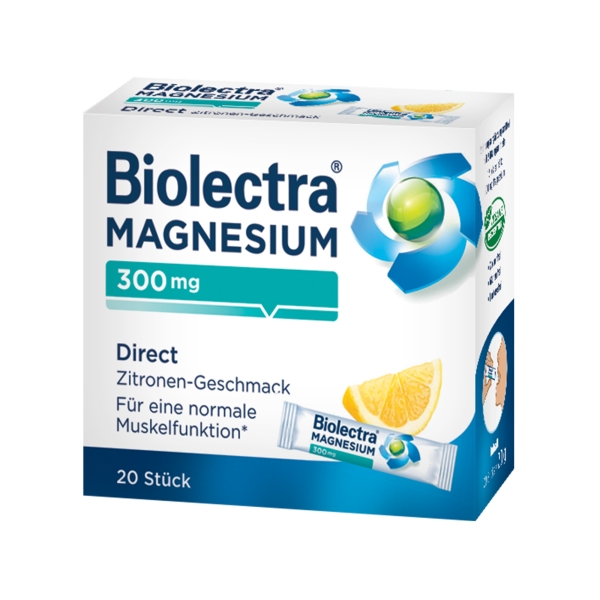 Biolectra Magnesium Lemon 300 mg, 20 plicuri