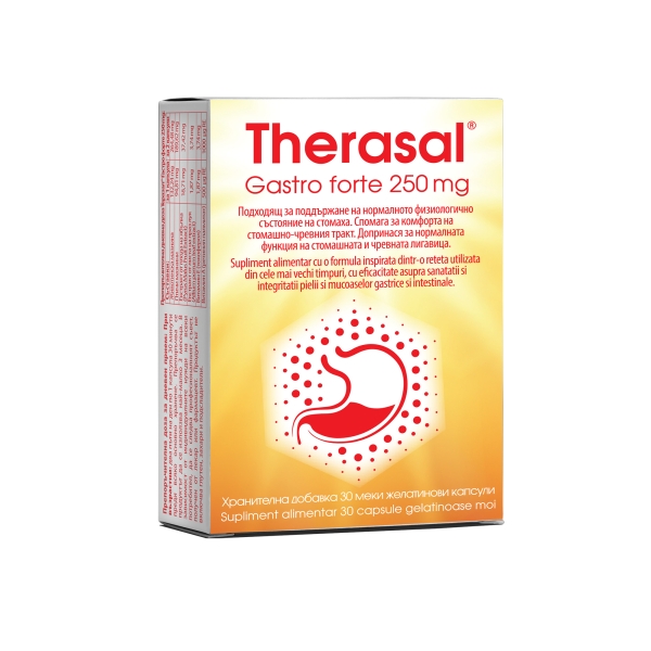 Therasal Gastro forte, 250 mg x 30 capsule