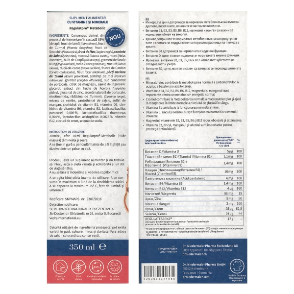 Regulatpro Metabolic, 350 ml, Dr. Niedermaier