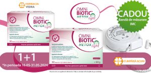Pachet 2 Omni Biotic Hetox Light și bandă de măsurare IMC