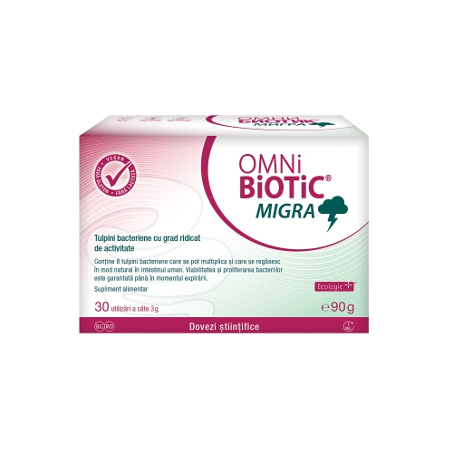 OMNI-BIOTIC MIGRA, 30 plicuri, Institut Allergosan