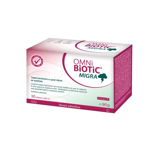 OMNI-BIOTIC MIGRA, 30 plicuri, Institut Allergosan